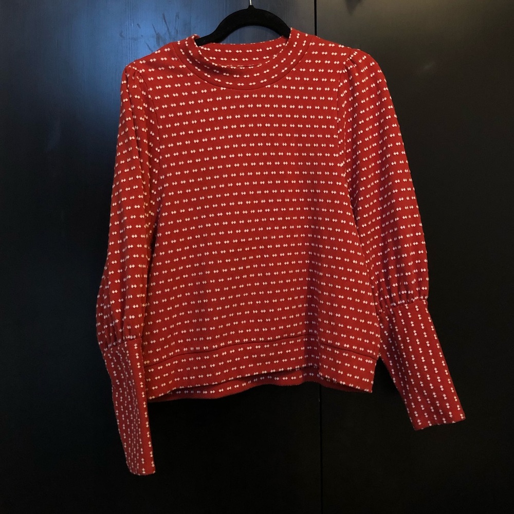 Madewell Red Sweater Top